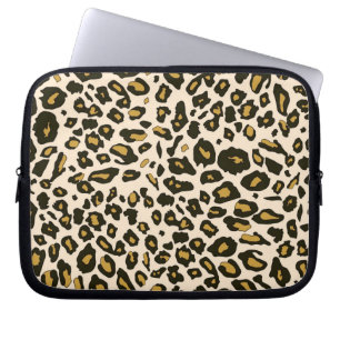 Housse Pour Ordinateur Portable Motif d'empreinte de léopard