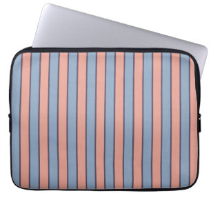 Housse Pour Ordinateur Portable Motif des bandes de lignes rose et bleu