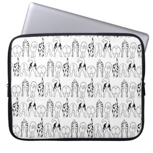 Housse Pour Ordinateur Portable Motif des boutons de chien