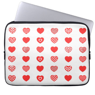 Housse Pour Ordinateur Portable Motif des coeurs !