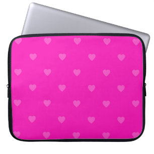 Housse Pour Ordinateur Portable Motif des coeurs roses