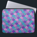 Housse Pour Ordinateur Portable Motif des échelles de sirène colorées<br><div class="desc">Motif géométrique des écailles de sirène colorées.</div>