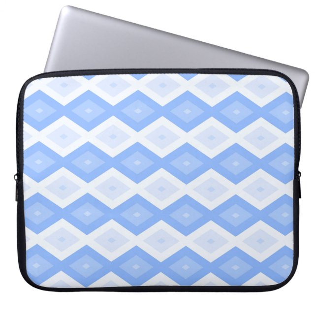 Housse Pour Ordinateur Portable Motif diamant bleu pâle (Devant)