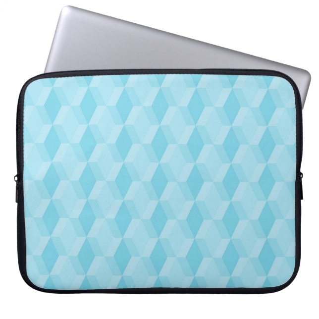 Housse Pour Ordinateur Portable Motif diamant turquoise pastel (Devant)