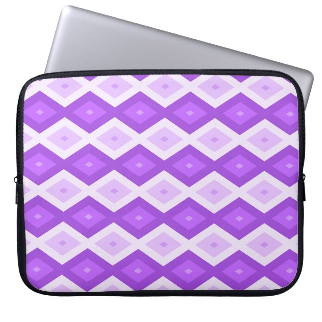 Housse Pour Ordinateur Portable Motif diamant violet clair (Devant)