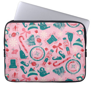 Housse Pour Ordinateur Portable Motif d'icône encadrée Elf Holiday