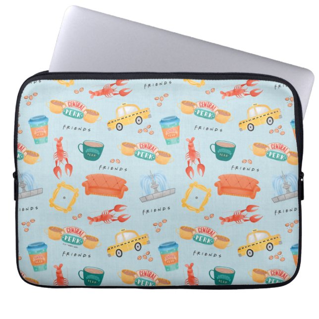 Housse Pour Ordinateur Portable Motif d'icônes Classiques FRIENDS™ (Devant)