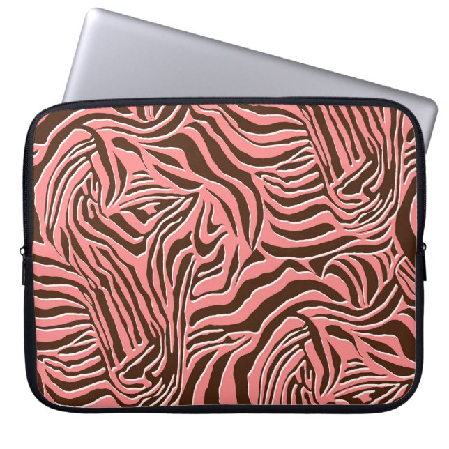 Housse Pour Ordinateur Portable Motif d'impression zebra sans faille (Devant)