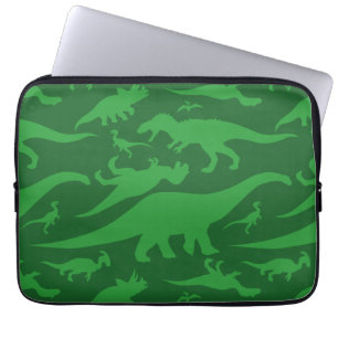 Housse Pour Ordinateur Portable Motif Dinosaur Vert
