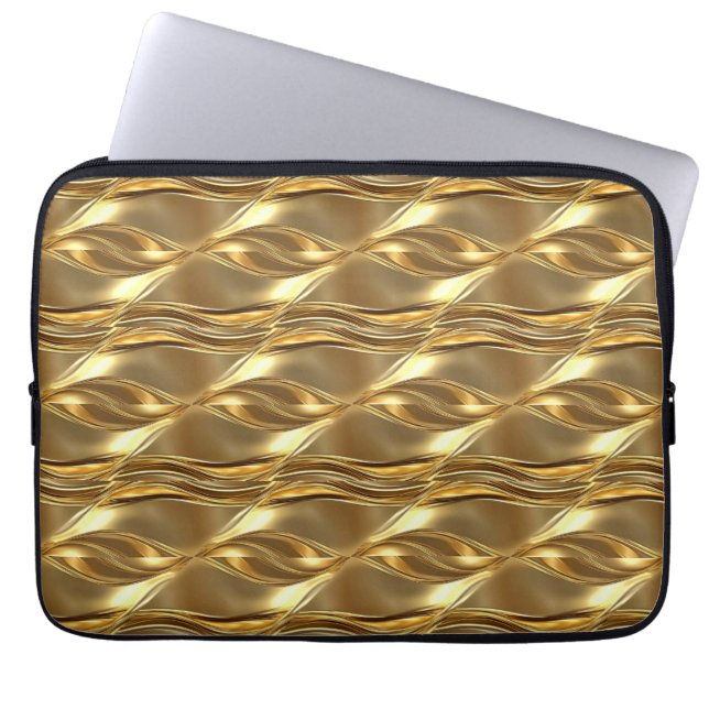 Housse Pour Ordinateur Portable Motif doré captivant (Devant)