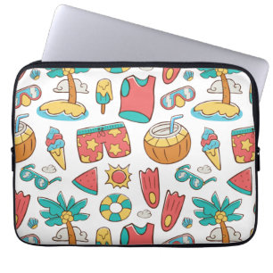Housse Pour Ordinateur Portable motif drôle vacances d'été plage