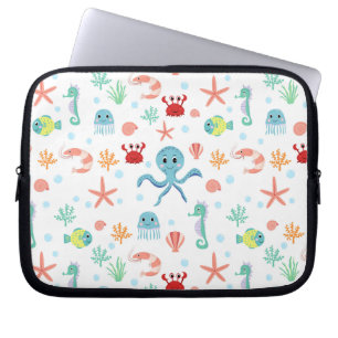 Housse Pour Ordinateur Portable Motif du monde marin