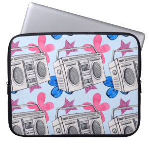 Housse Pour Ordinateur Portable Motif en aquarelle transparente dans le style anné