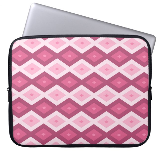 Housse Pour Ordinateur Portable Motif en diamant rose (Devant)