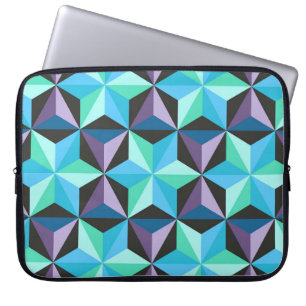 Housse Pour Ordinateur Portable Motif en patchwork sans couture avec étoiles. âge