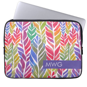 Housse Pour Ordinateur Portable Motif en plume multicolore Monogram iPad