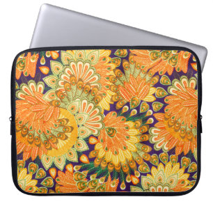 Housse Pour Ordinateur Portable Motif en tissu vintage fermer arrière - plan.