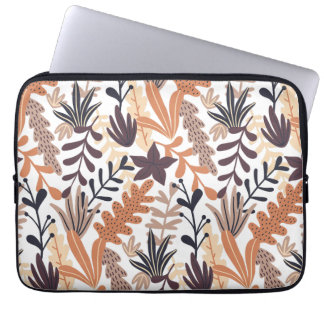 Housse Pour Ordinateur Portable Motif feuille coloré et transparent