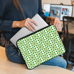 Housse Pour Ordinateur Portable Motif Feuille, Motif De Feuilles, Feuilles Verts