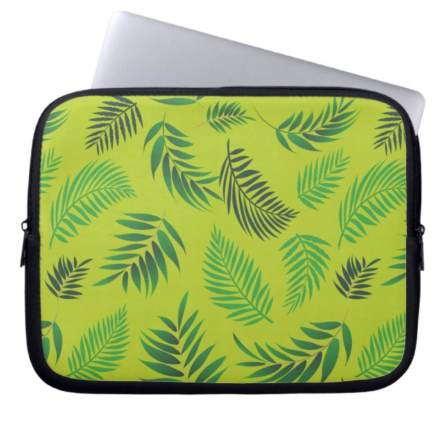 Housse Pour Ordinateur Portable Motif Feuille tropical 12 (Devant)