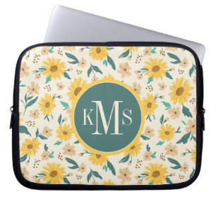 Housse Pour Ordinateur Portable Motif Fleur de marguerite jaune
