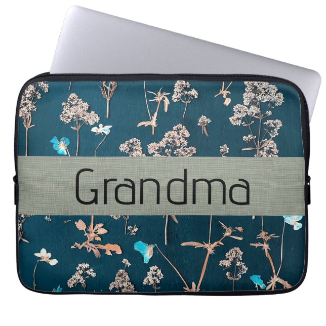 Housse Pour Ordinateur Portable Motif floral (Devant)