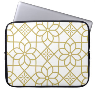 Housse Pour Ordinateur Portable Motif floral abstrait sans couture. Arrière-groupe