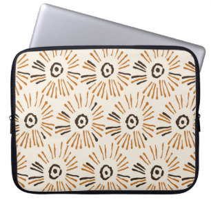 Housse Pour Ordinateur Portable Motif floral batik géométrique et transparent à l'