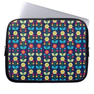 Housse Pour Ordinateur Portable Motif floral coloré