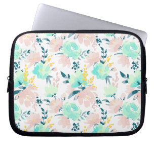 Housse Pour Ordinateur Portable Motif floral d'aquarelle