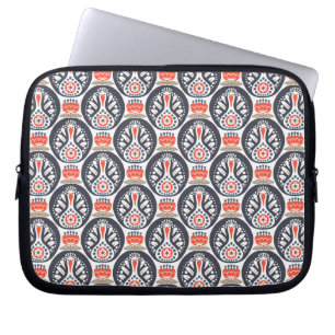 Housse Pour Ordinateur Portable Motif floral d'art populaire de la Turquie