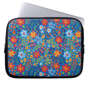 Housse Pour Ordinateur Portable Motif floral de broderie