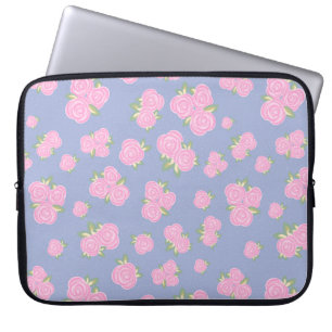 Housse Pour Ordinateur Portable Motif floral de roses vintage
