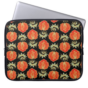 Housse Pour Ordinateur Portable Motif floral incolore