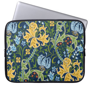 Housse Pour Ordinateur Portable Motif Floral sans couture avec de grandes fleurs,