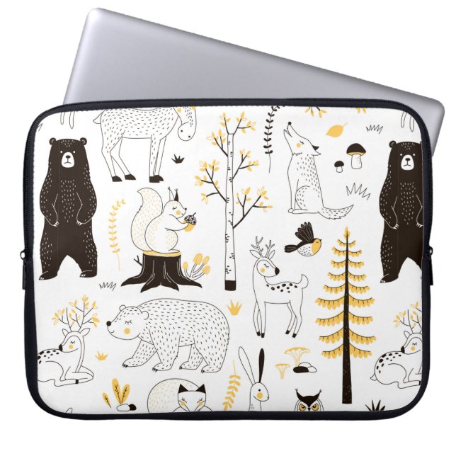 Housse Pour Ordinateur Portable motif forestier d'automne (Devant)