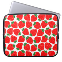 Motif Fraise Mignon Festif Rouge
