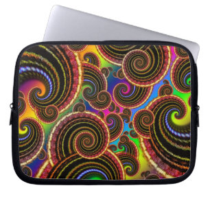 Housse Pour Ordinateur Portable Motif génial d'art de fractale de remous