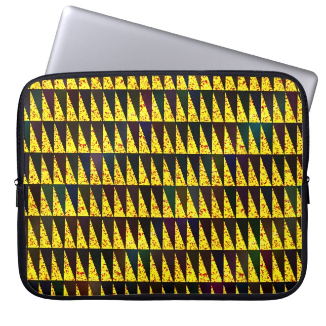 Housse Pour Ordinateur Portable Motif géométrique Abstrait avec triangles (Devant)
