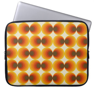 Housse Pour Ordinateur Portable Motif géométrique abstrait rétro transparent color