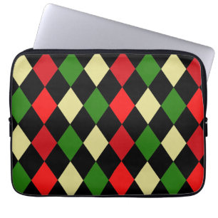 Housse Pour Ordinateur Portable Motif géométrique Arlequin de vacances