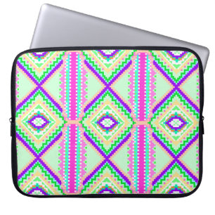 Housse Pour Ordinateur Portable Motif géométrique bohème coloré