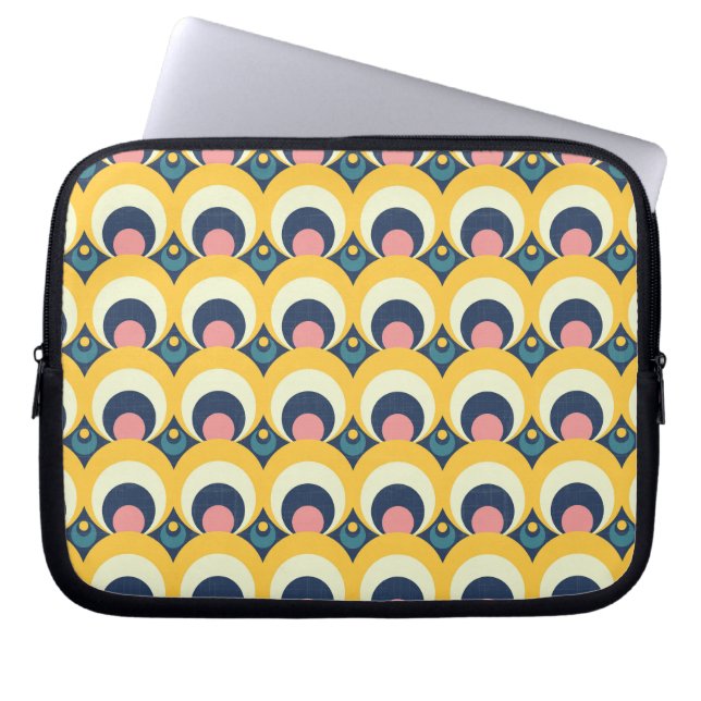 Housse Pour Ordinateur Portable Motif géométrique de cercle (Devant)