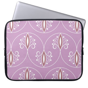 Housse Pour Ordinateur Portable Motif géométrique sans couture avec tourbillons. a