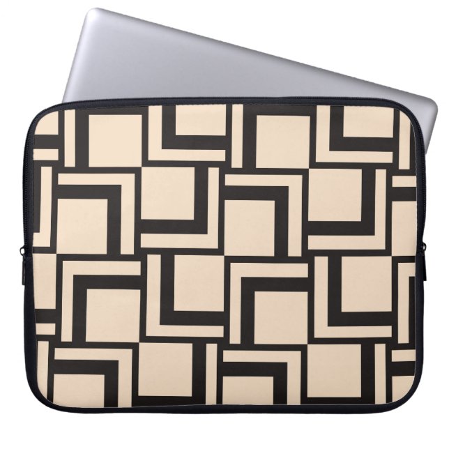 Housse Pour Ordinateur Portable motif géométrique transparent Abstrait (Devant)