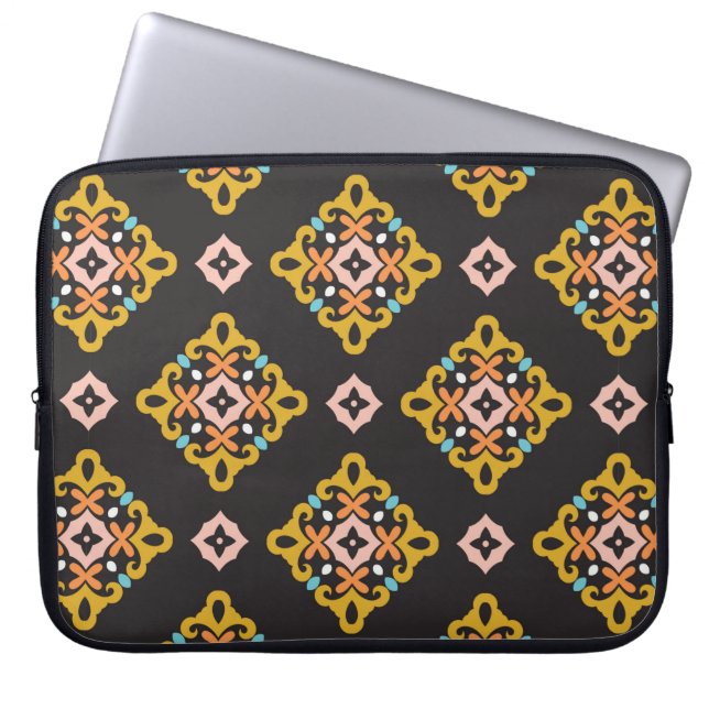 Housse Pour Ordinateur Portable Motif géométrique transparent. texture Abstraite (Devant)