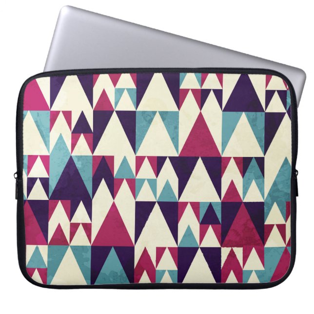 Housse Pour Ordinateur Portable Motif géométrique triangle rétro (Devant)