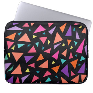 Housse Pour Ordinateur Portable Motif géométrique triangulaire multicolore