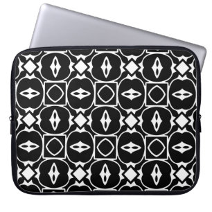 Housse Pour Ordinateur Portable motif géométrique vintage. Eléments répétés styl