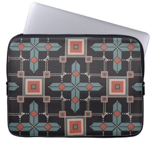 Housse Pour Ordinateur Portable Motif Géométrique Vintage Tendance